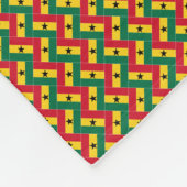 Patchwork Ghana Vlag Patroon Fleece Deken (Hoek)