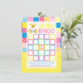 Patchwork Gold Beer, Baby shower Bingo (Staand voorkant)
