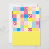 Patchwork Gold Beer, Baby shower Bingo (Achterkant)