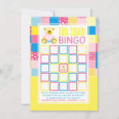 Patchwork Gold Beer, Baby shower Bingo (Voorkant)