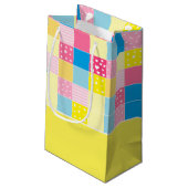 Patchwork Gold Beer, Baby shower Hartelijk dank Klein Cadeauzakje (Achterkant Gekanteld)