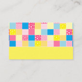 Patchwork Gold Beer, Baby shower Raffle Ticket Informatiekaartje (Achterkant)