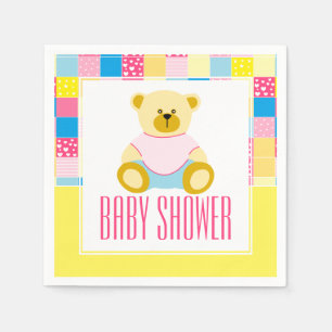 Patchwork Gold Beer, Baby shower Servet
