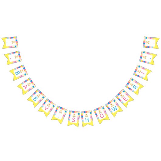 Patchwork Gold Beer, Baby shower Vlaggetjes (Alle)