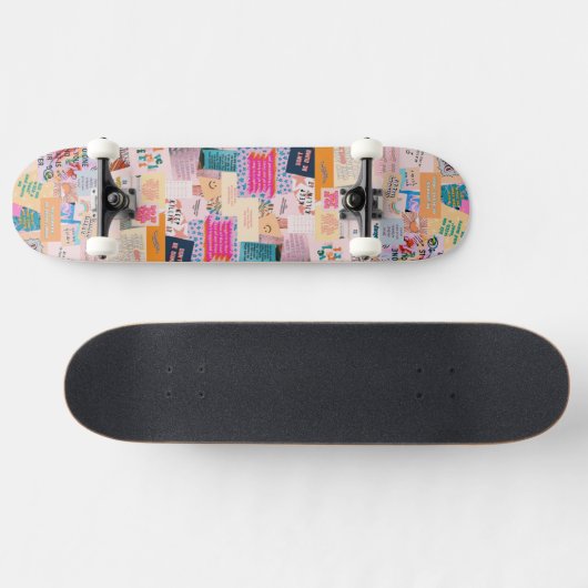 patchwork Good Vibes Skateboard (Horizontaal)