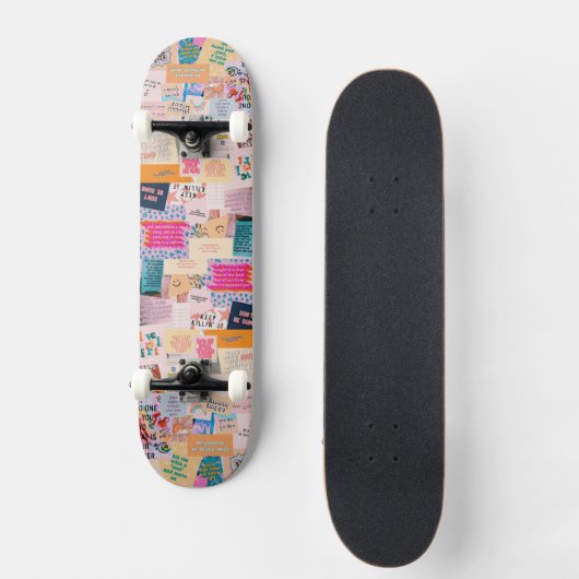 patchwork Good Vibes Skateboard (Voorkant)