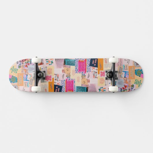 patchwork Good Vibes Skateboard (Horizontaal)