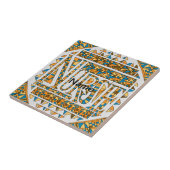 Patchwork gouden verpleegkundige tegeltje (Zijkant)