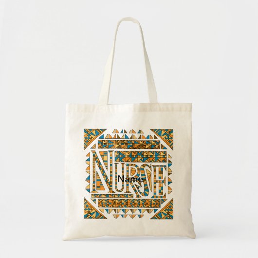 Patchwork gouden verpleegster tote bag (Voorkant)