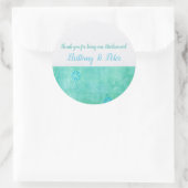 Patchwork Graffiti Bridal Weddenschap Ronde Sticker (Tas)