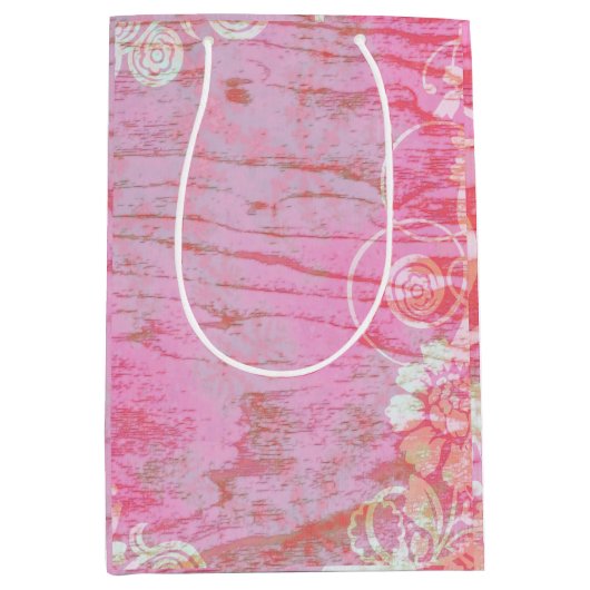 Patchwork Graffiti Verjaardag bruiloft Medium Cadeauzakje (Voorkant)