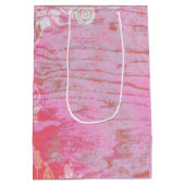 Patchwork Graffiti Verjaardag bruiloft Medium Cadeauzakje (Achterkant)