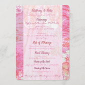 Patchwork Graffiti Wedding Program Programmakaart (Voorkant)