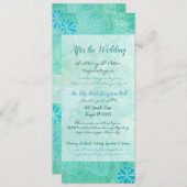 Patchwork Graffiti Wedding Program Uitnodigen Programmakaart (Voorkant / Achterkant)