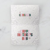 Patchwork "Grandma" op de weg naar Moederdag Kaart (Binnen)