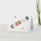 Patchwork "Grandma" op de weg naar Moederdag Kaart (Voorkant)
