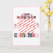 Patchwork 'Grandmum' Moederdag Foto Lijst Kaart (Gele Bloem)