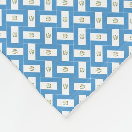 Patchwork Guatemala Vlag Patroon Fleece Deken (Hoek)