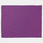 Patchwork Haïti Vlag Patroon Fleece Deken (Voorkant (Horizontaal))