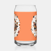 Patchwork Halloween Bat in Herfst Kleuren Blikvorm Glas (Links)