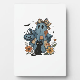 Patchwork Halloween Geest zwarte Kat Essential T-S Fotoplaat