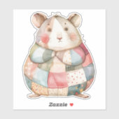 Patchwork Hamster Sticker (Vel)