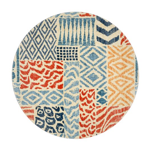 Patchwork Hand getrokken texturen Collectie Snijplank (Voorkant)