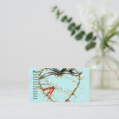 patchwork-hart, visitekaartje (Staand voorkant)