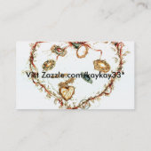 patchwork-hart, visitekaartje (Achterkant)