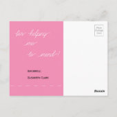 Patchwork Heart Dank je Briefkaart  (Achterkant)