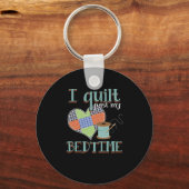 Patchwork Heart Quilt Crafting Gift Sleutelhanger (Voorkant)