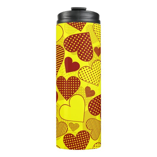 'Patchwork Hearts'-beker Thermosbeker (Voorkant)