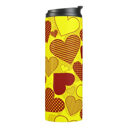 'Patchwork Hearts'-beker Thermosbeker (Gedraaid links)