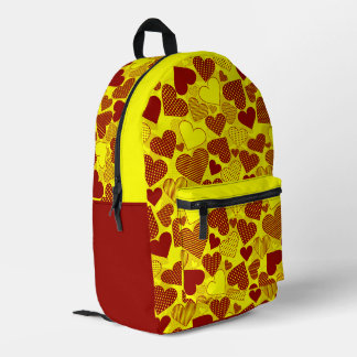 'Patchwork Hearts'-rugzak  Bedrukte Rugzak