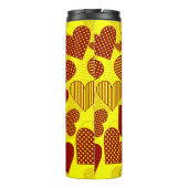 'Patchwork Hearts' Tumbler Thermosbeker (Achterkant)