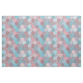 Patchwork Hexagons Pink en Turquoise Stof (Yard (91,4 cm))