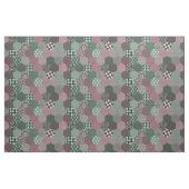 Patchwork Hexagons Raspberry en Pine Stof (Yard (91,4 cm))