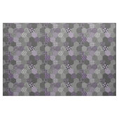 Patchwork Hexagons Violet en grijs Stof (Yard (91,4 cm))