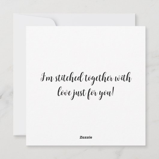 Patchwork Highland Koe Valentijn Feestdagenkaart (Achterkant)