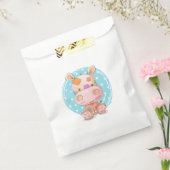 Patchwork Hippo Blue Bedankzakje (Gezegeld)