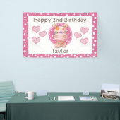 Patchwork Hippo Child's Pink Birthday Spandoek (Beurs)
