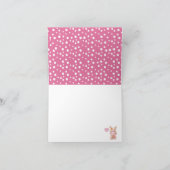 Patchwork Hippo Pink Dank je Bedankkaart (Binnen)