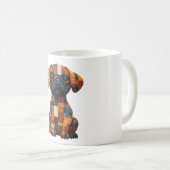 Patchwork hond Mok (Voorkant rechts)