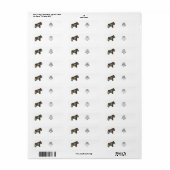 Patchwork Horse # 1 Adres Label (Full Sheet)