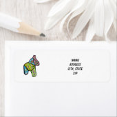 Patchwork Horse #3 Adres Label (Insitu)