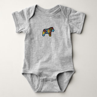 Patchwork Horse Romper
