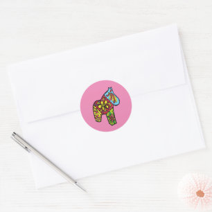 Patchwork Horse Ronde Sticker