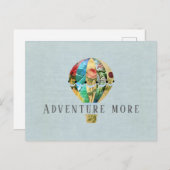 Patchwork Hot Air-ballon Briefkaart (Voorkant / Achterkant)