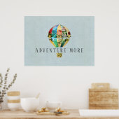 Patchwork Hot Air-ballon Poster (Keuken)