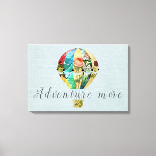 Patchwork Hot Air Baloncanvas afdrukken